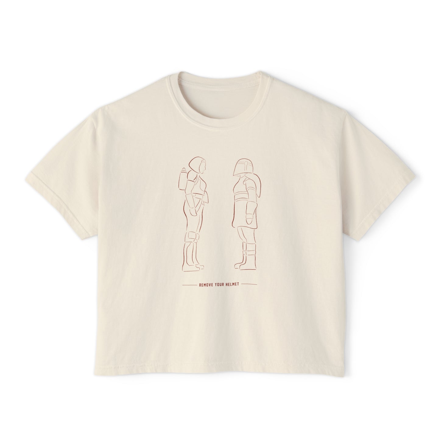 remove your helmet boxy tee