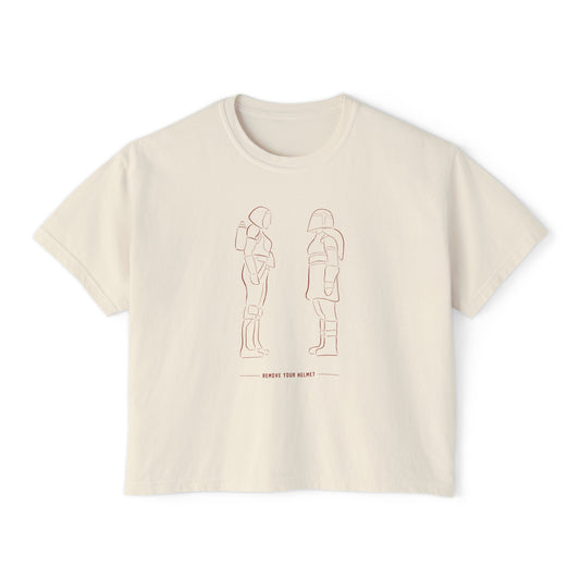 remove your helmet boxy tee