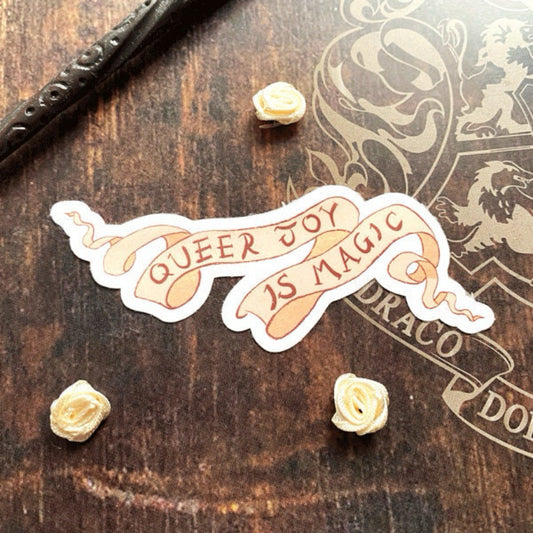 queer joy is magic sticker