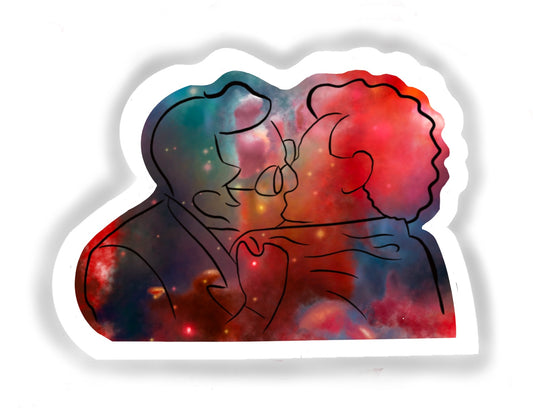 divorce kiss sticker