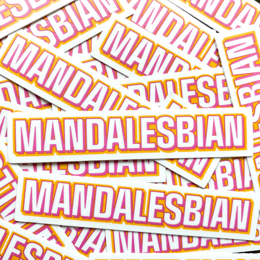 mandalesbian sticker