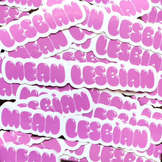 mean lesbian sticker