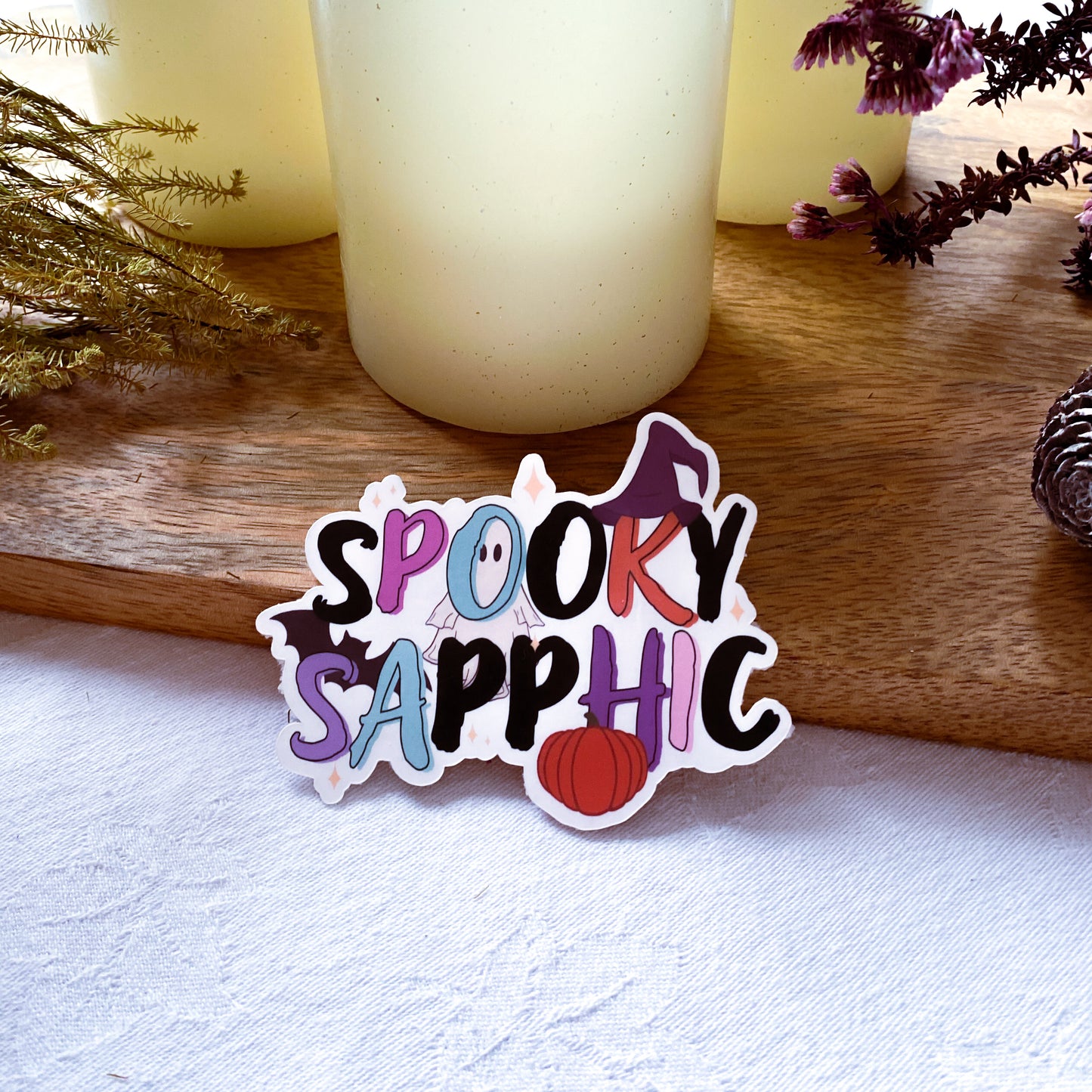 Spooky Sapphic sticker