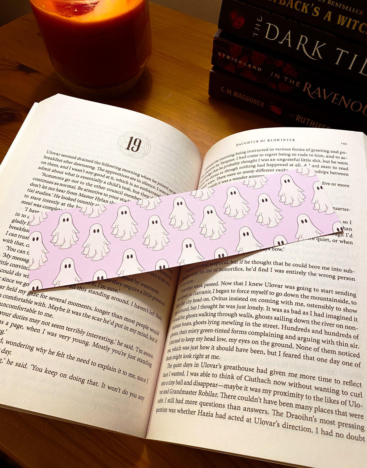 Spooky Sapphic bookmark