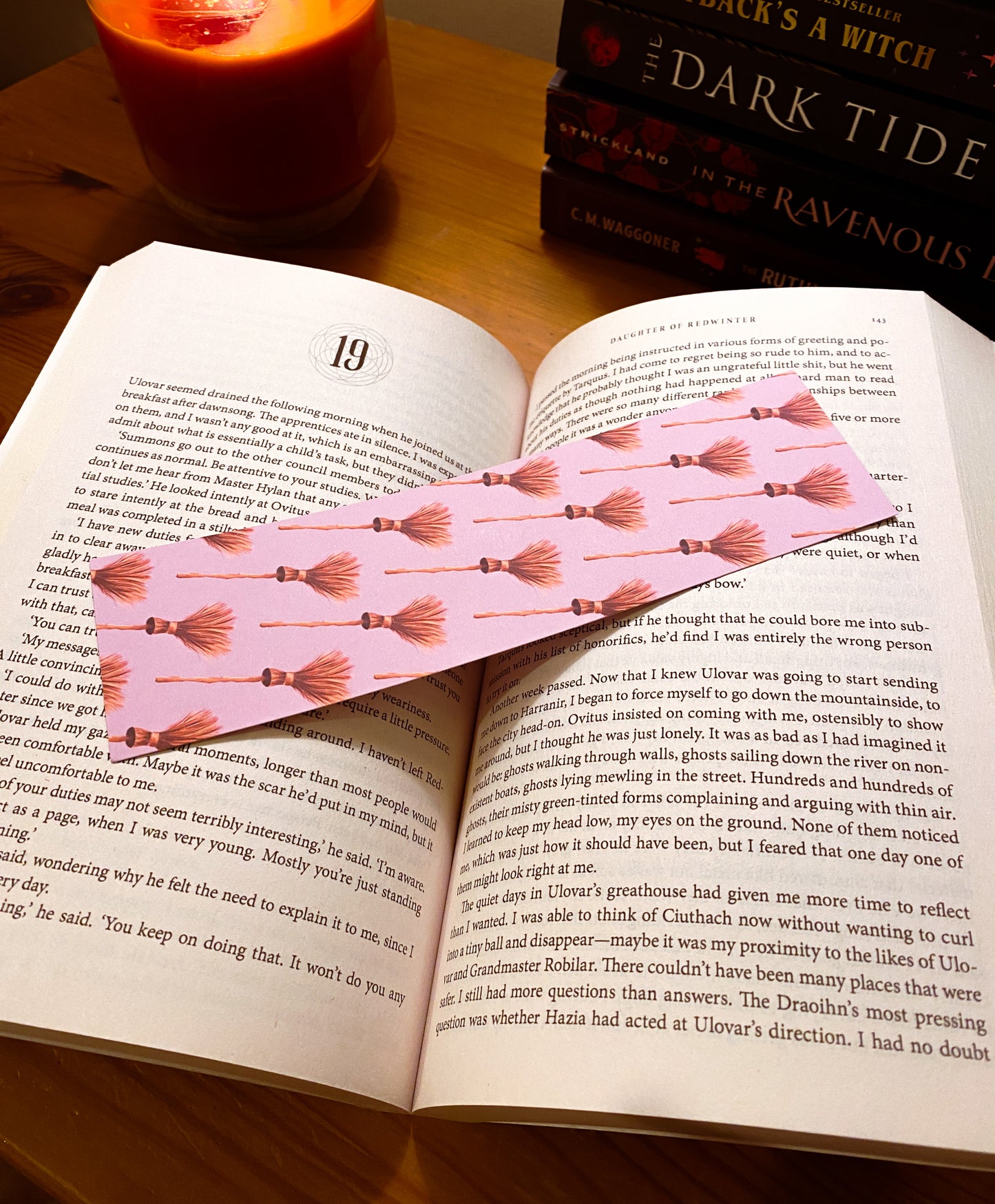 Ride a witch bookmark