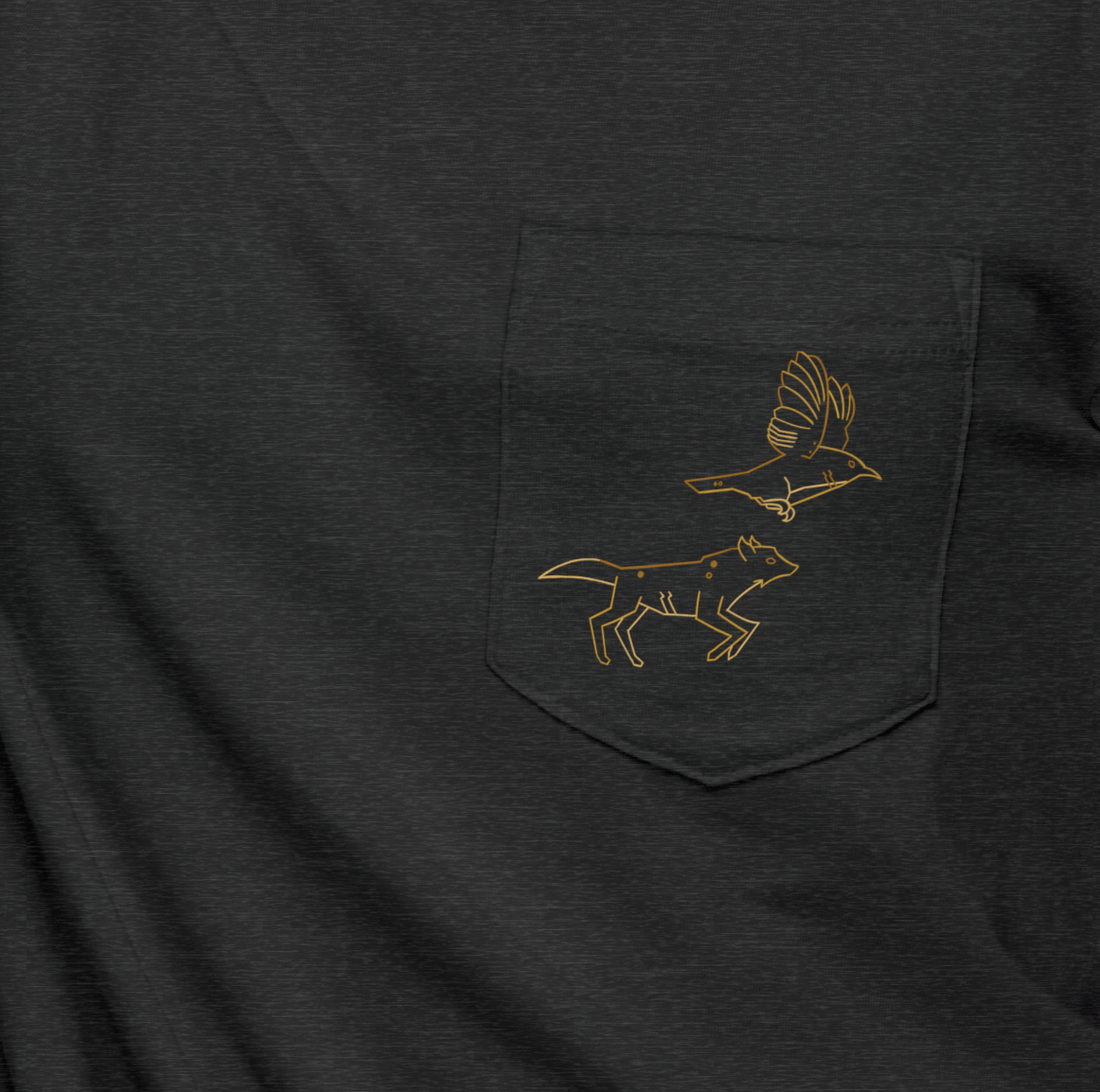 wolfwren pocket tee